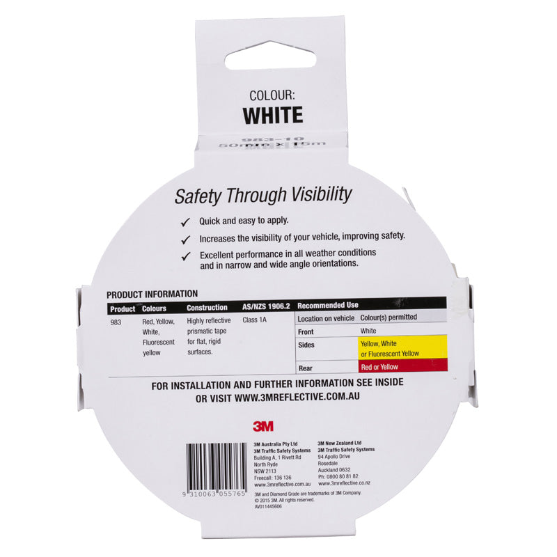 3M Vehicle Reflective Tape Packaging with product information, Diamond Series