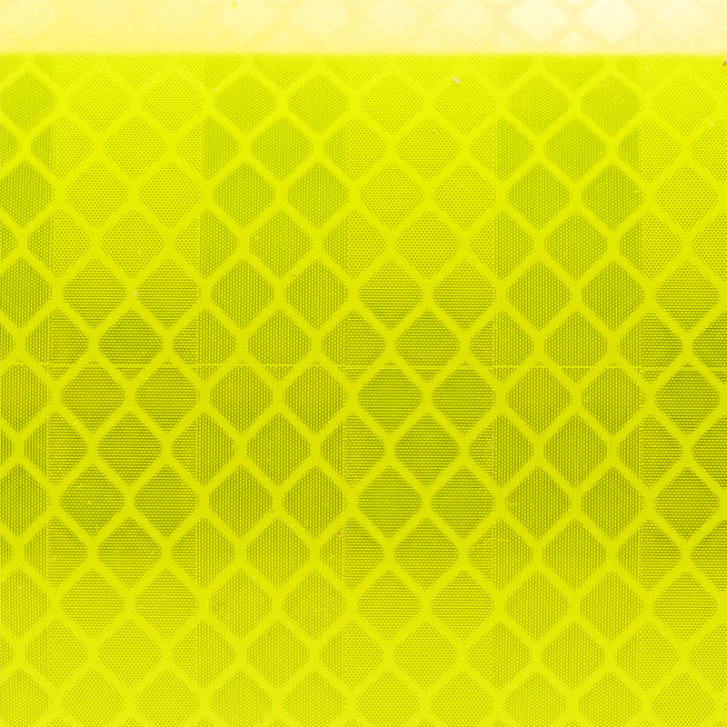 Fluro Yellow/Green 3M diamond pattern on a yellow background - 3M vehicle reflective tape ES Series