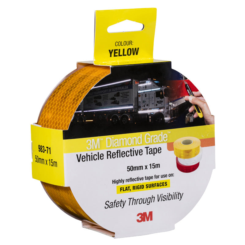 3M Diamond Grade Vehicle Reflective Tape packaging on a white background