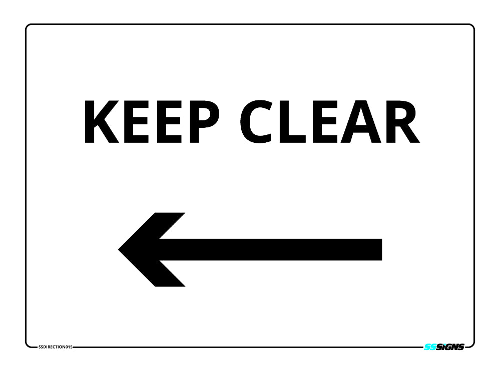 Keep Clear - LEFT - SSDirection015