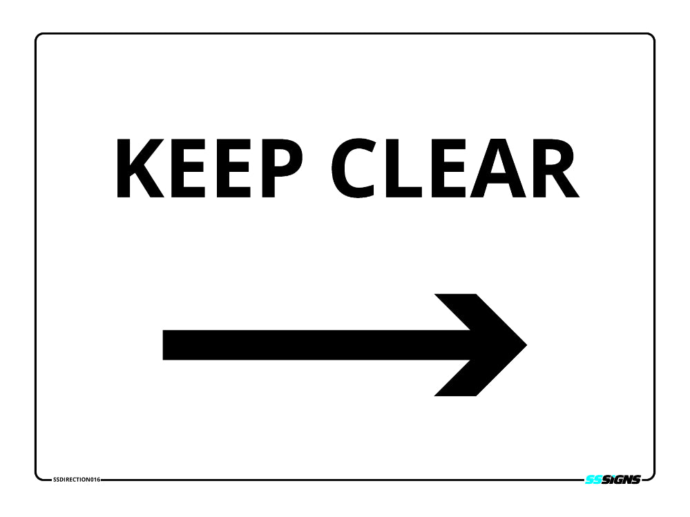 Keep Clear - RIGHT - SSDirection016
