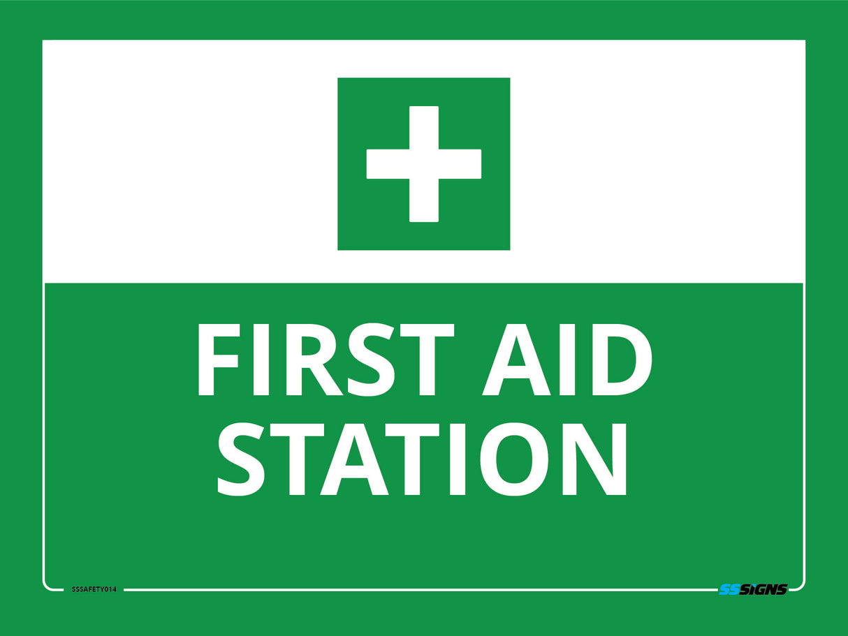 First Aid Station Sign - SSSafety014