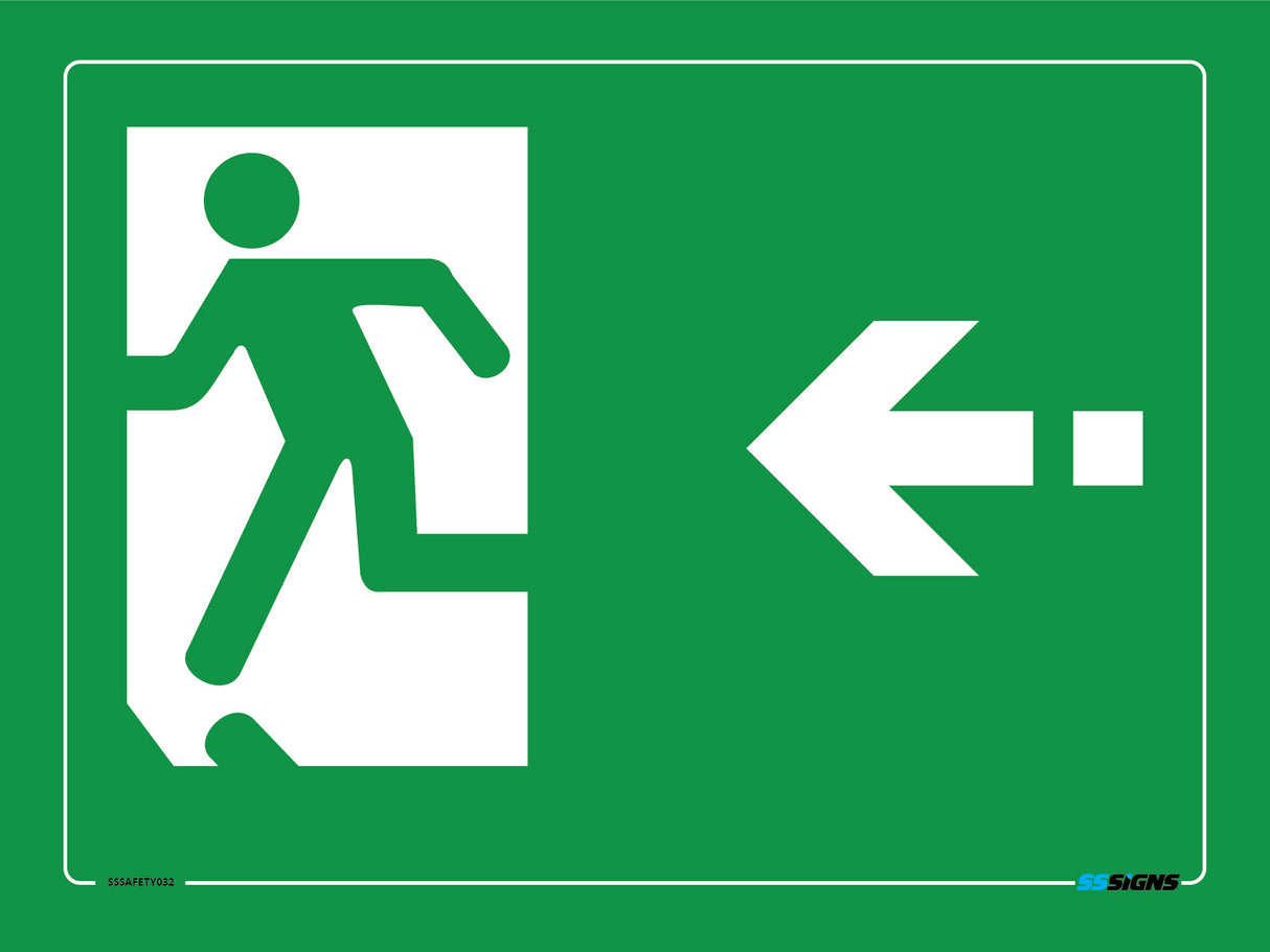 Exit Directional - LEFT ARROW - SSSafety032