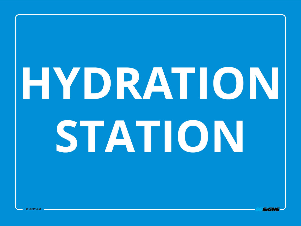 Hydration Station Sign - SSSafety039