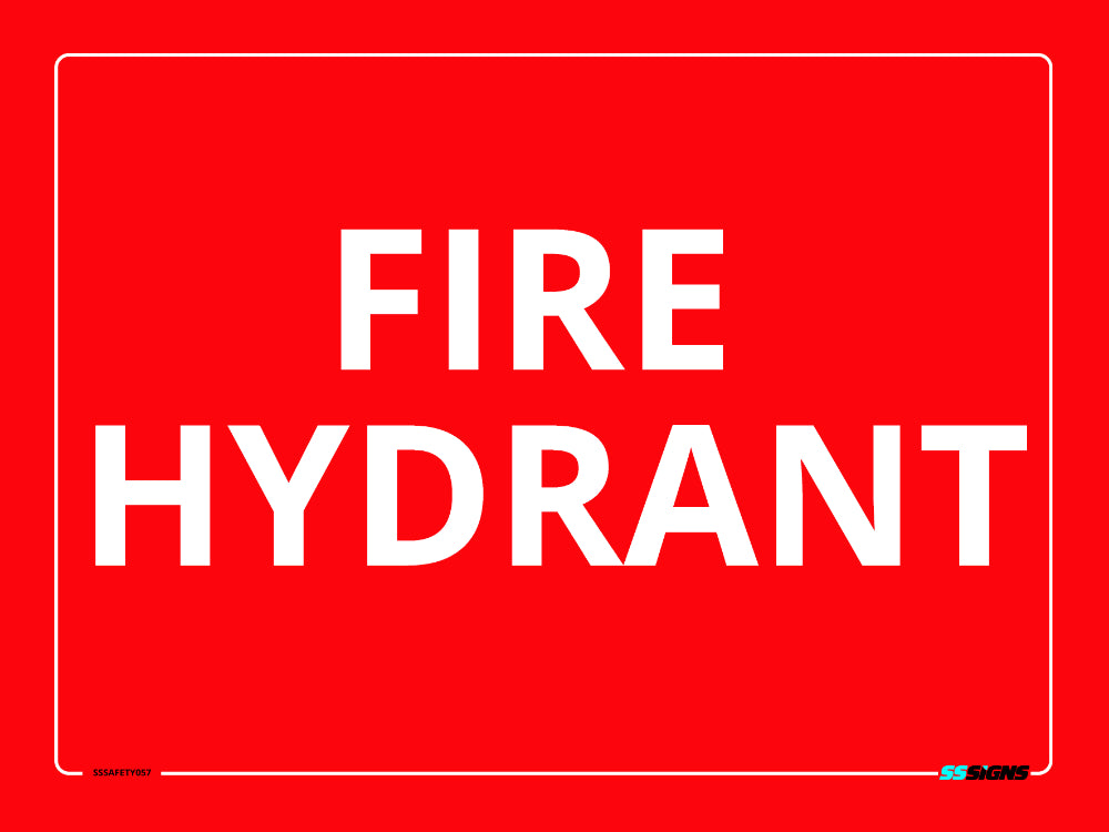 Fire Hydrant Sign - SSSafety057