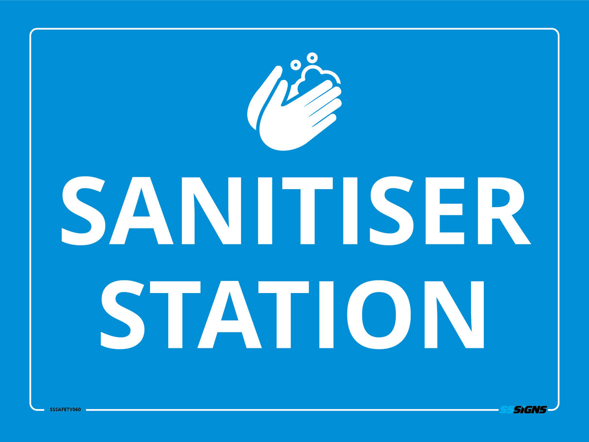 Sanitiser Station Sign - SSSafety060
