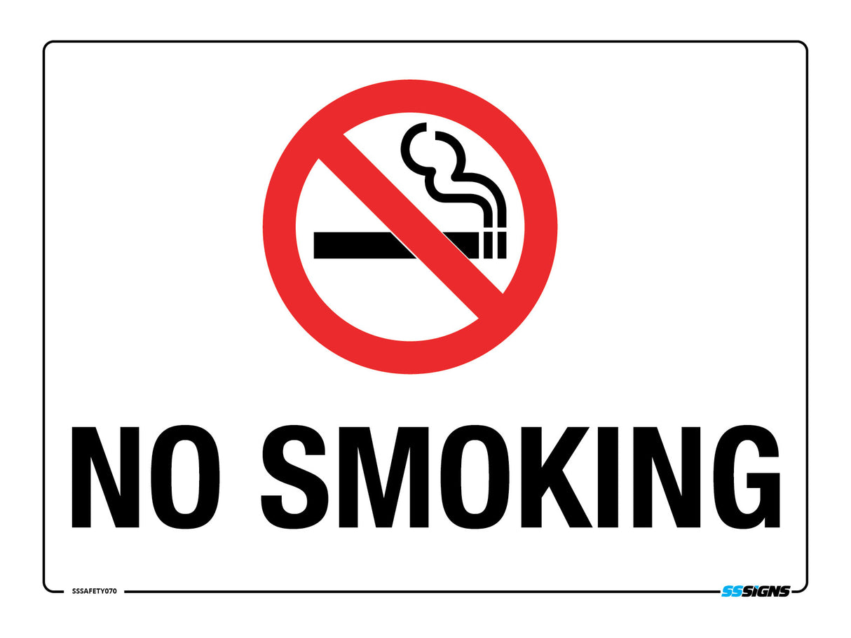 No Smoking Sign on a white background