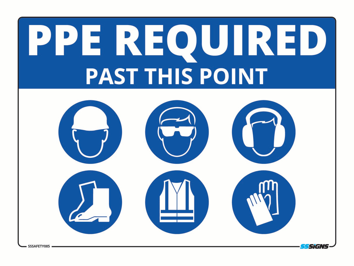 PPE Required Past This Point - SSSafety085