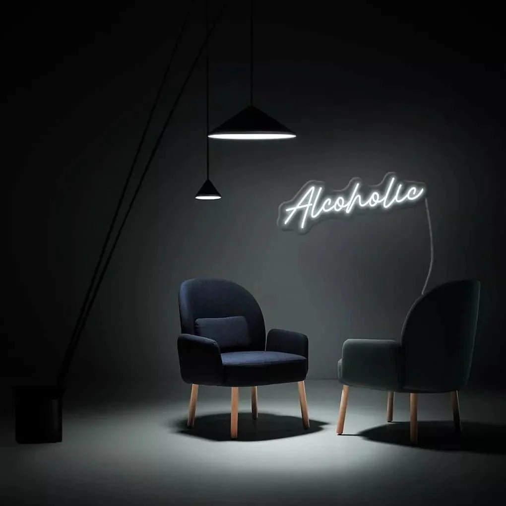 "Alcoholic" Neon Sign - SS Signs Online