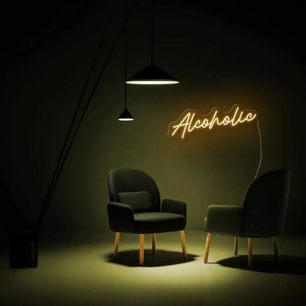 "Alcoholic" Neon Sign - SS Signs Online