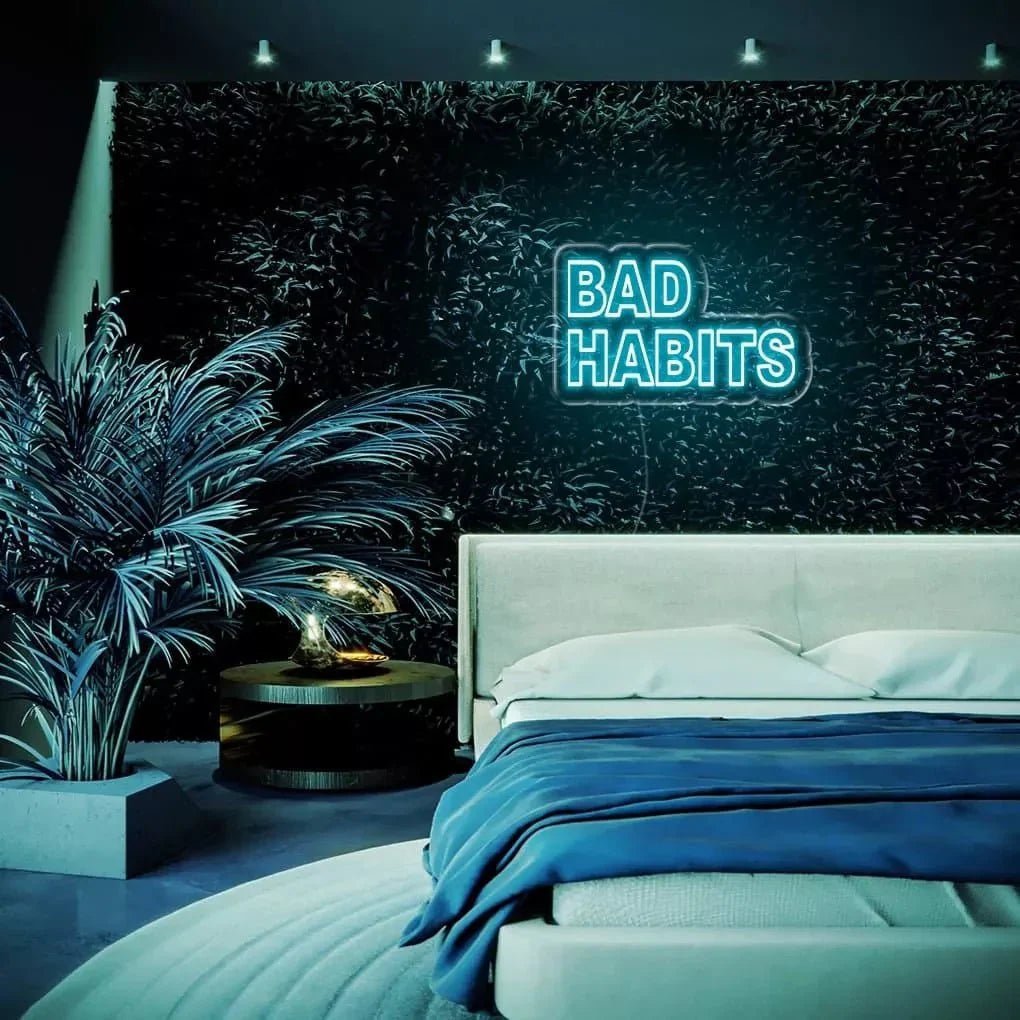 "Bad Habit" Neon Sign - SS Signs Online