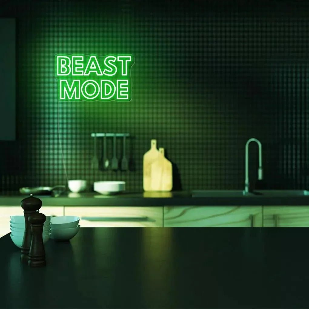 "Beast Mode" Neon Sign - SS Signs Online