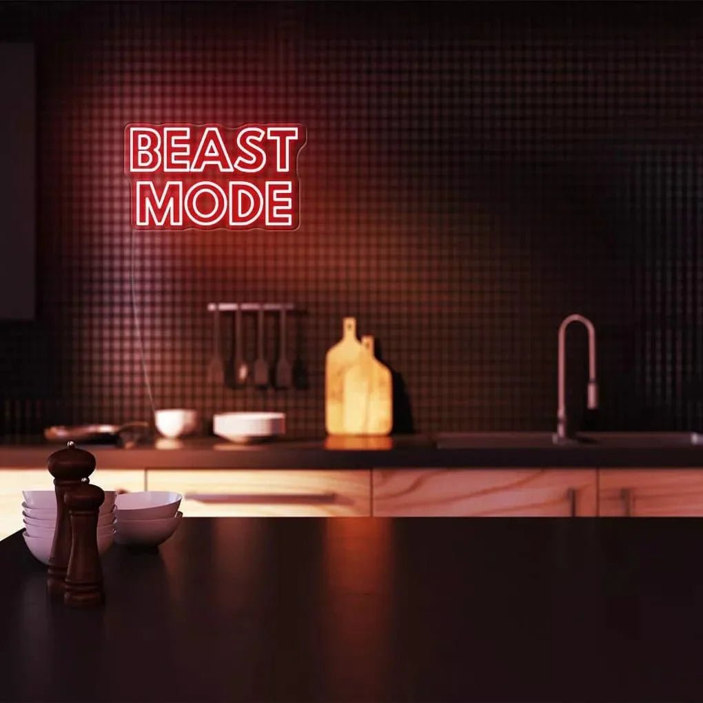 "Beast Mode" Neon Sign - SS Signs Online