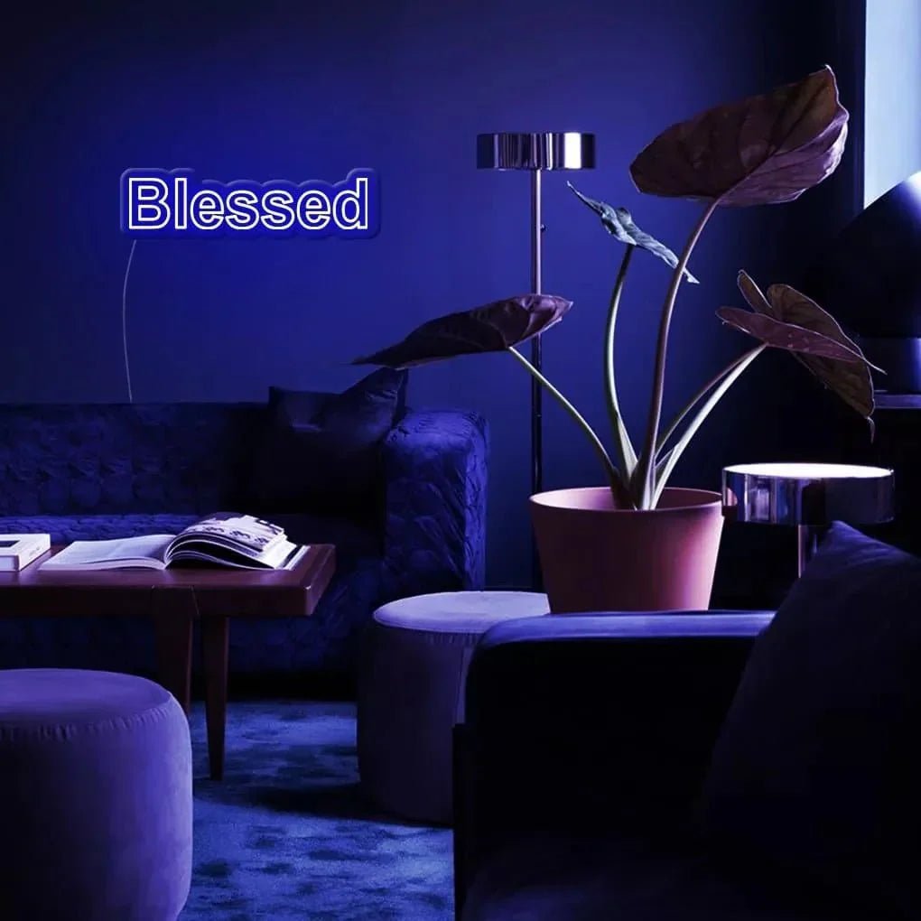 "Blessed" Neon Sign - SS Signs Online