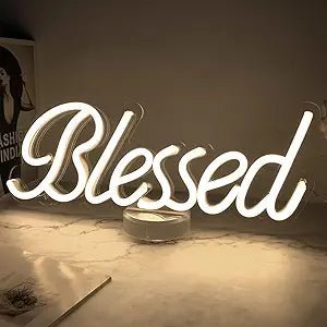 "Blessed" Neon Sign - SS Signs Online
