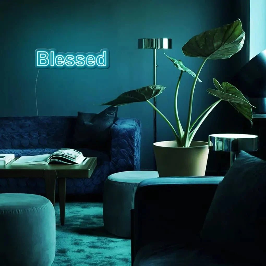 "Blessed" Neon Sign - SS Signs Online