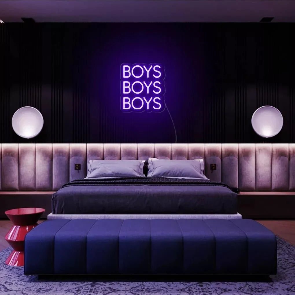 "Boys" Neon Sign - SS Signs Online