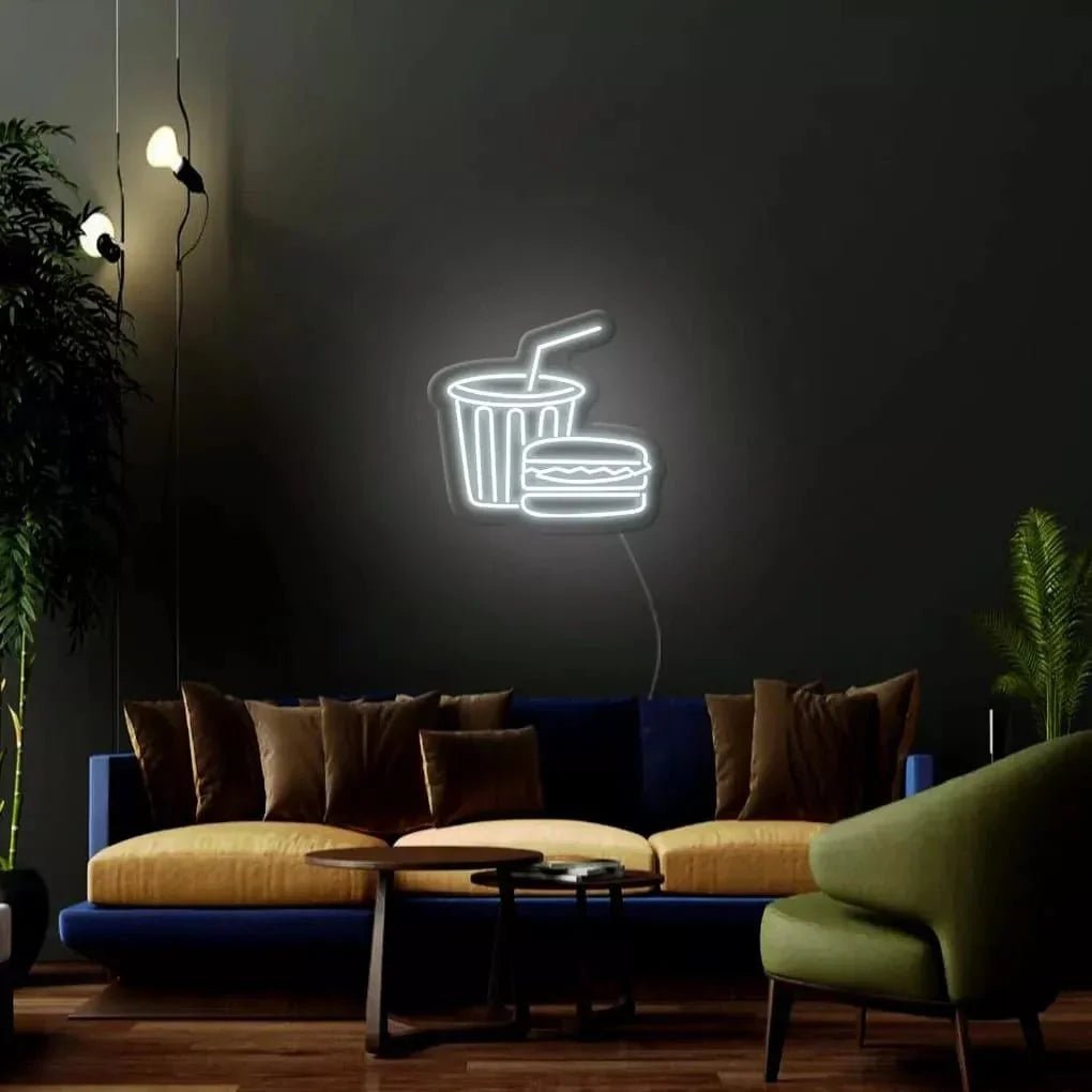 "Burger & Drinks" Neon Sign - SS Signs Online