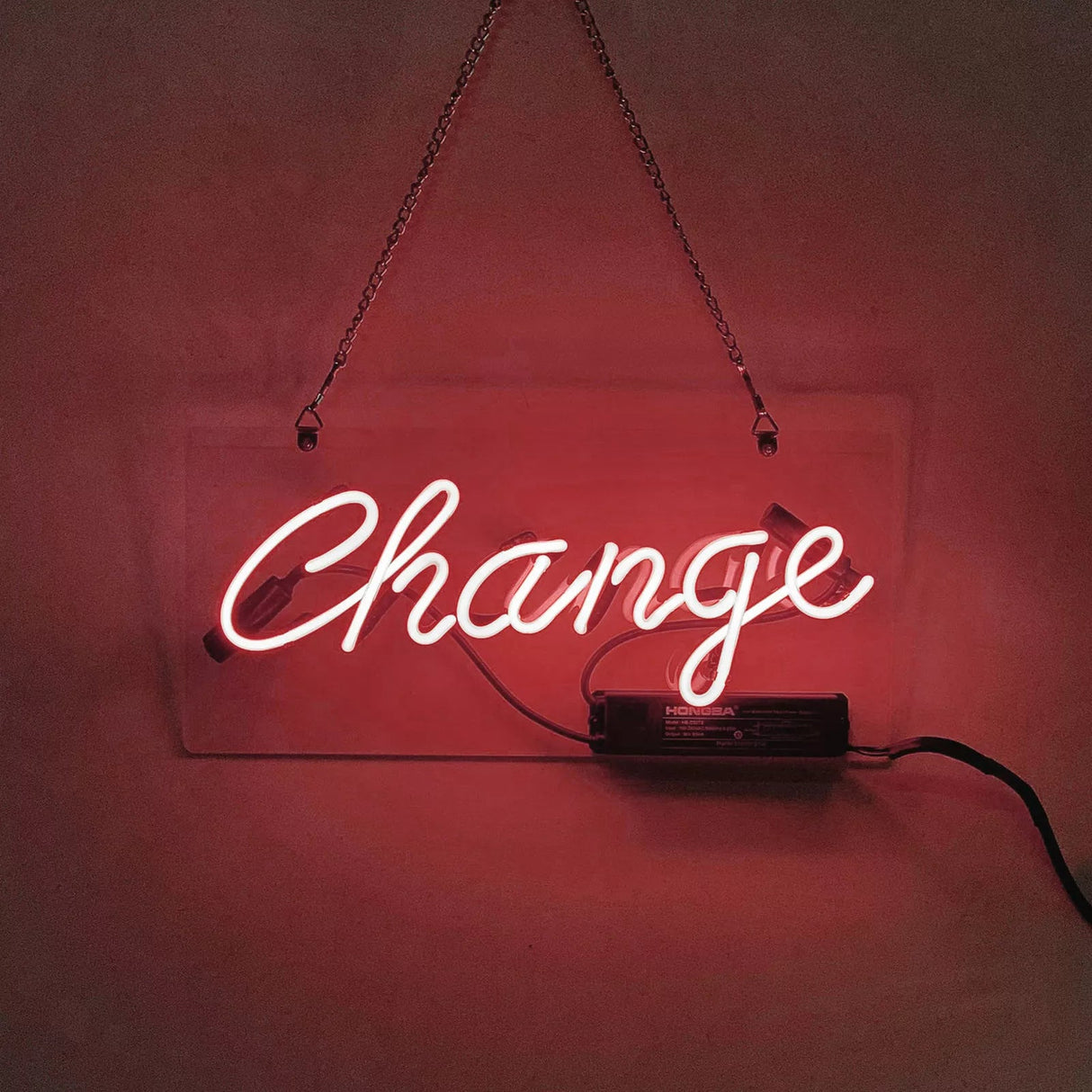"Change" Neon Sign - SS Signs Online