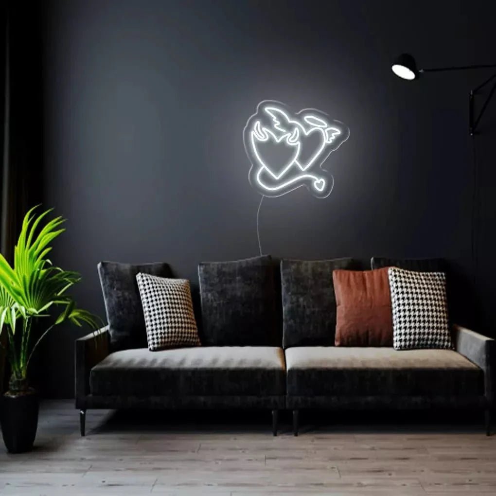 "Devil Hearts" Neon Sign - SS Signs Online