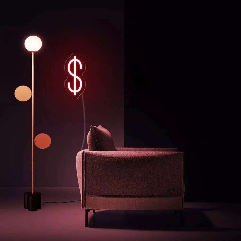 "Dollar" Neon Sign - SS Signs Online