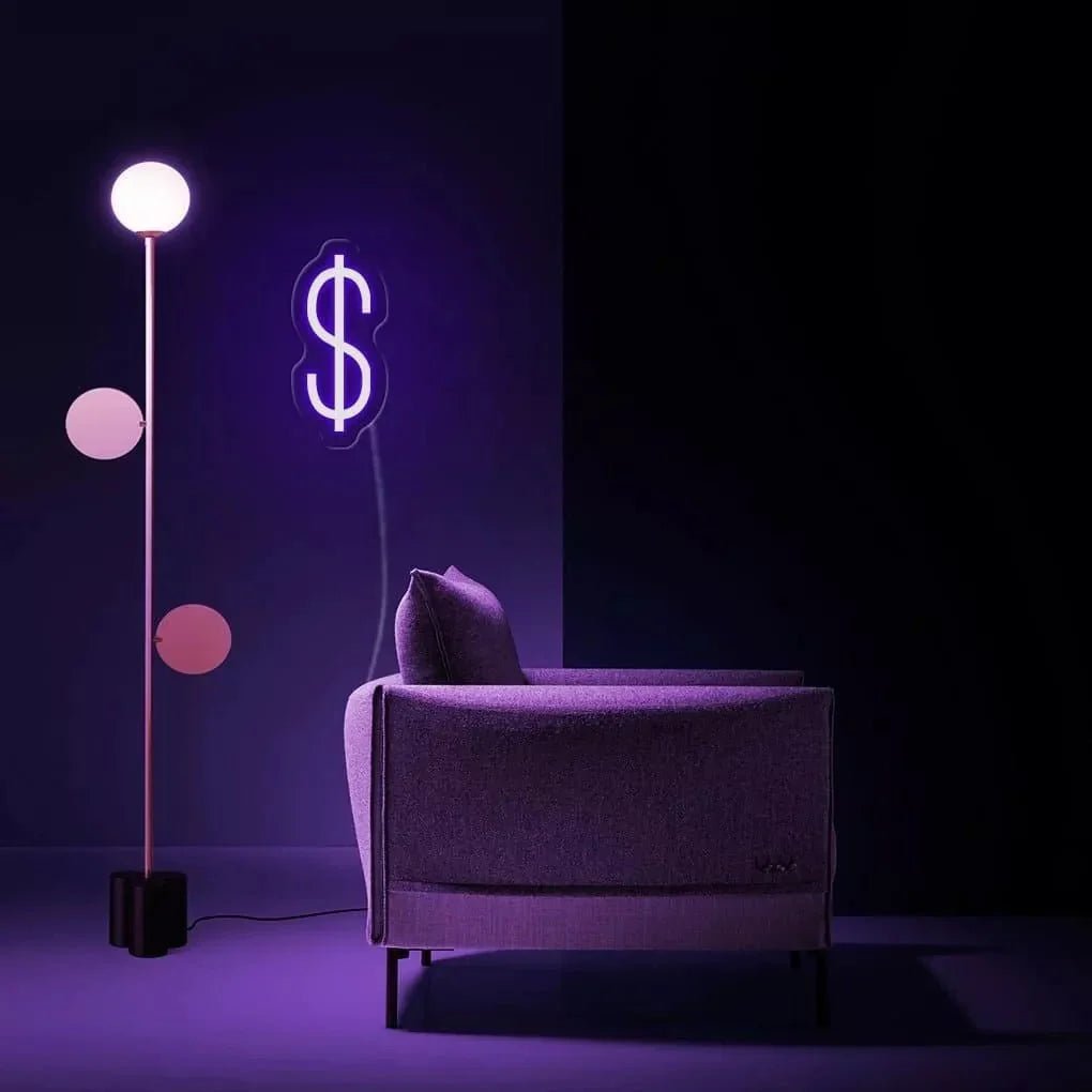 "Dollar" Neon Sign - SS Signs Online