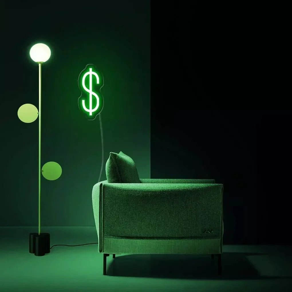 "Dollar" Neon Sign - SS Signs Online