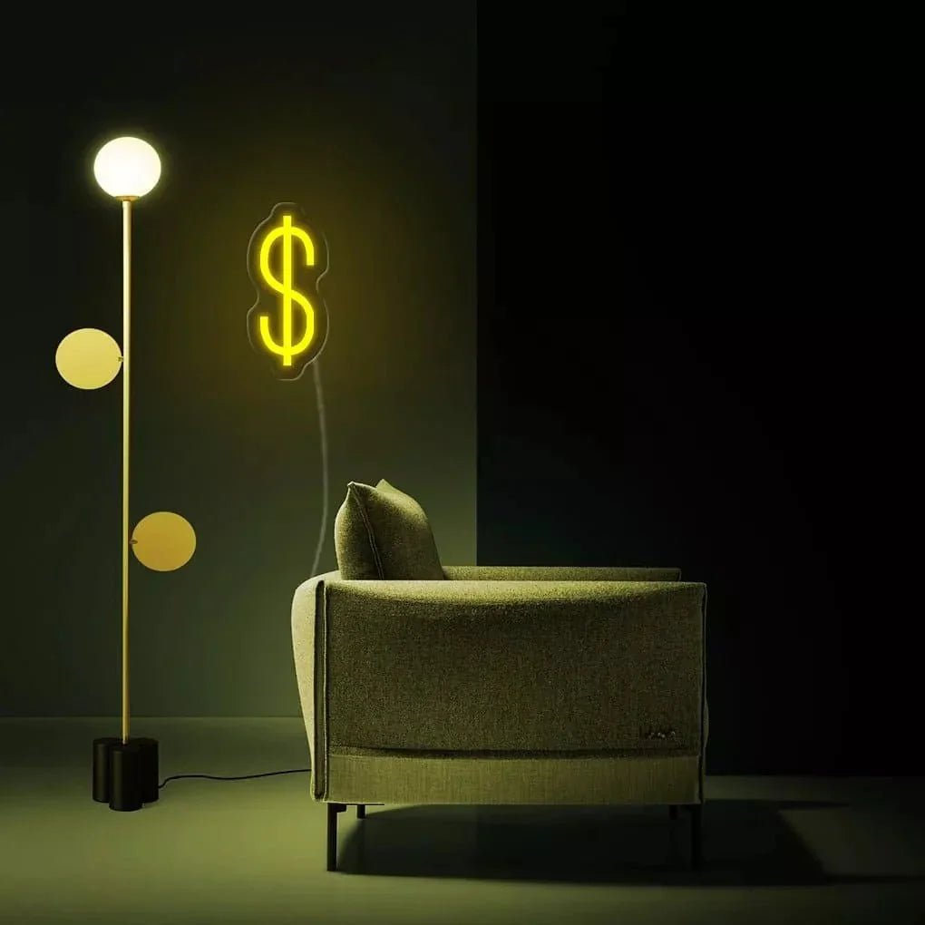 "Dollar" Neon Sign - SS Signs Online