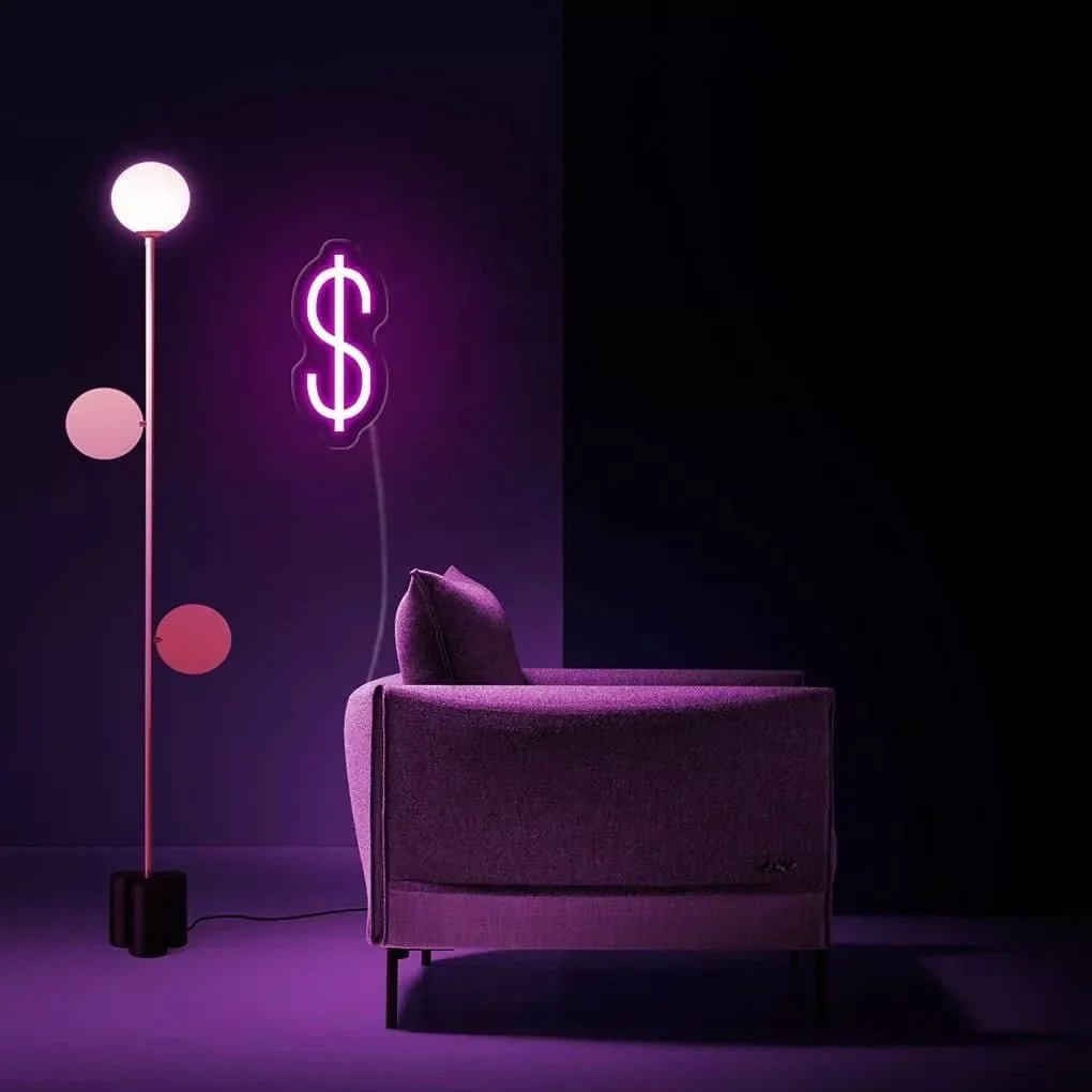 "Dollar" Neon Sign - SS Signs Online