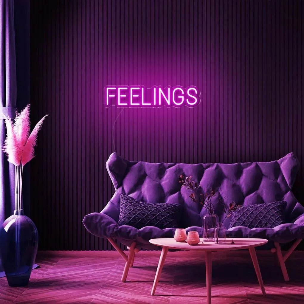 "FEELINGS" Neon Sign - SS Signs Online