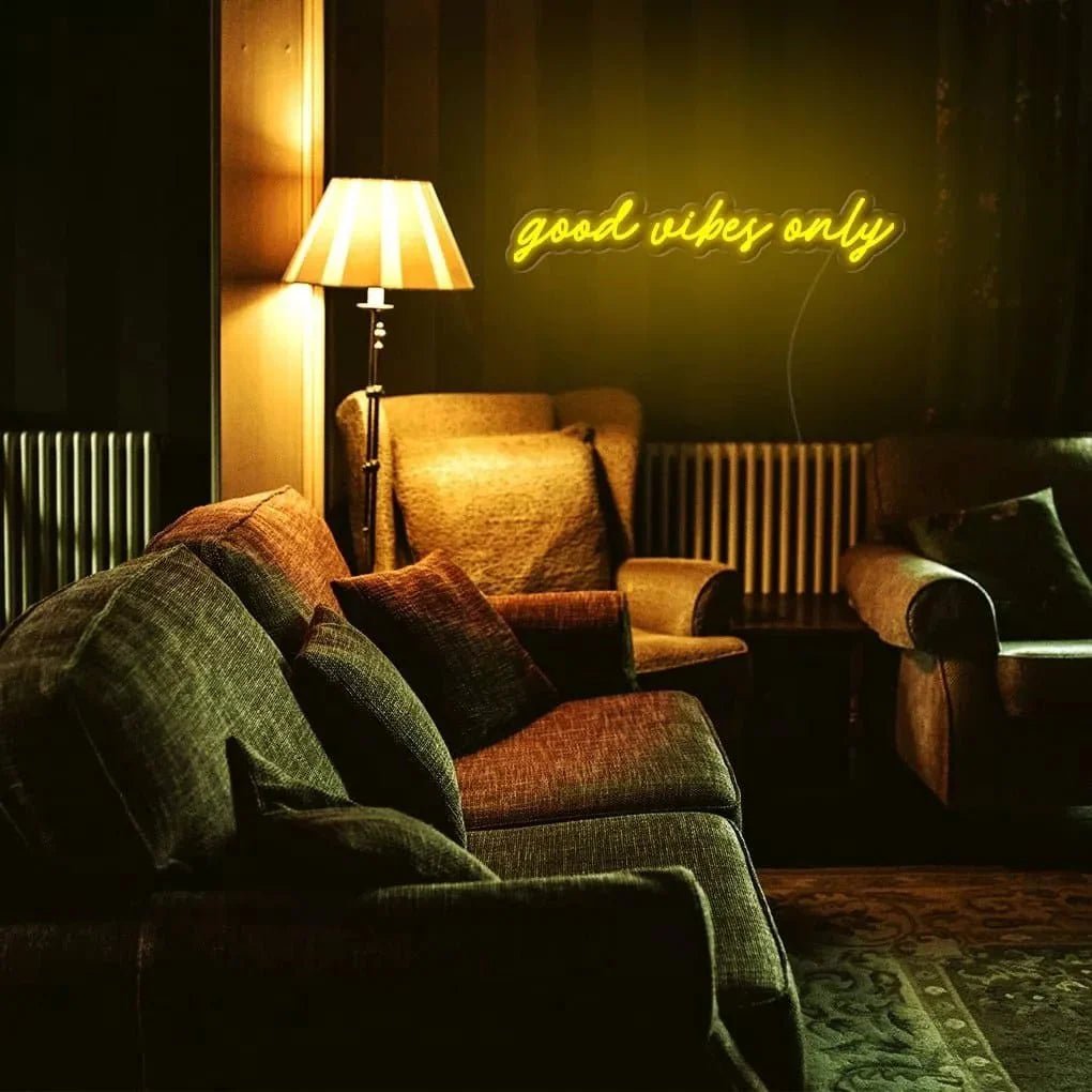 "good vibes only" Neon Sign - SS Signs Online