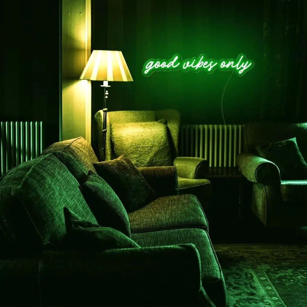 "good vibes only" Neon Sign - SS Signs Online