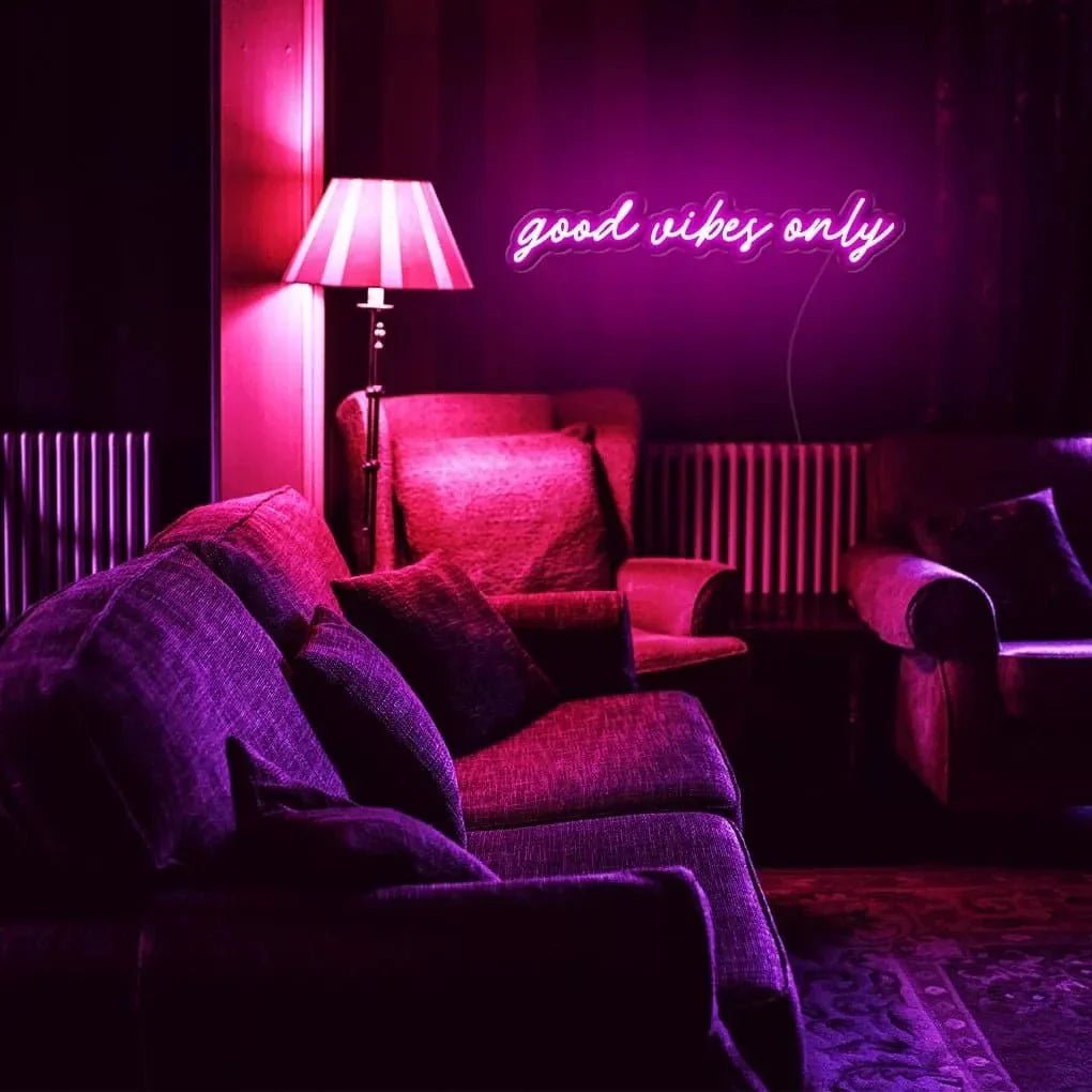 "good vibes only" Neon Sign - SS Signs Online