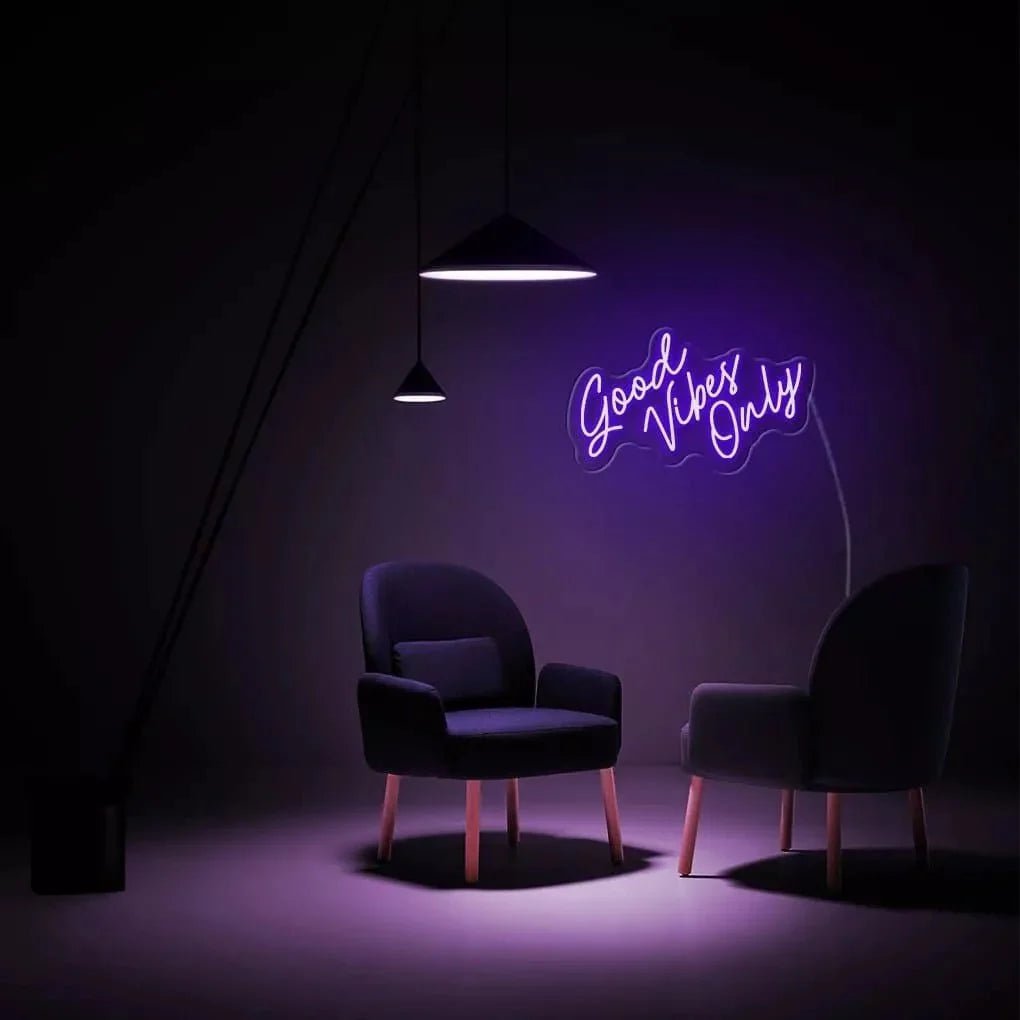 "Good Vibes Only" Neon Sign V2 - SS Signs Online