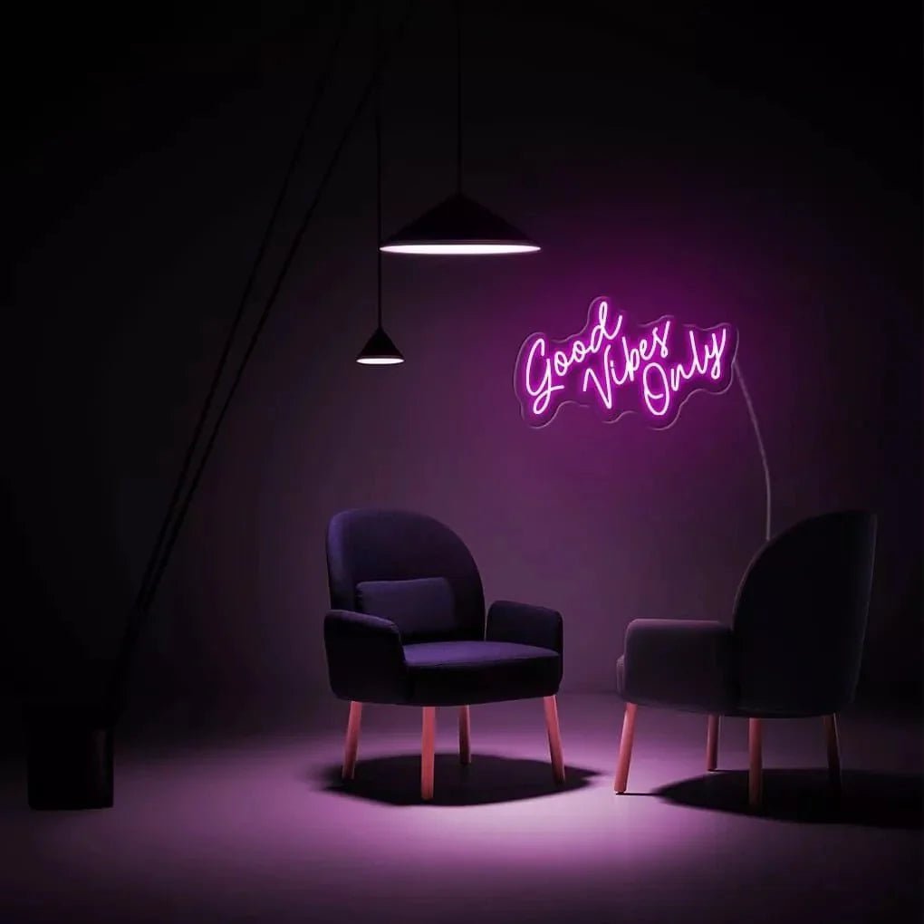 "Good Vibes Only" Neon Sign V2 - SS Signs Online