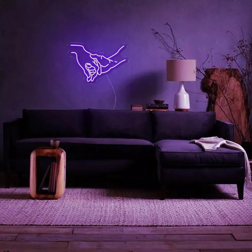 "Guiding Hand" Neon Sign - SS Signs Online