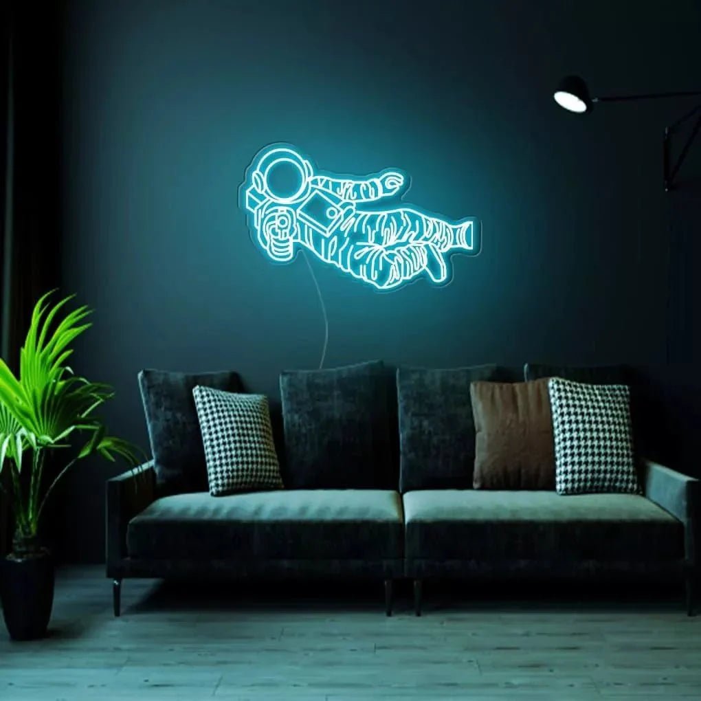 "Gun Astronaut" Neon Sign - SS Signs Online