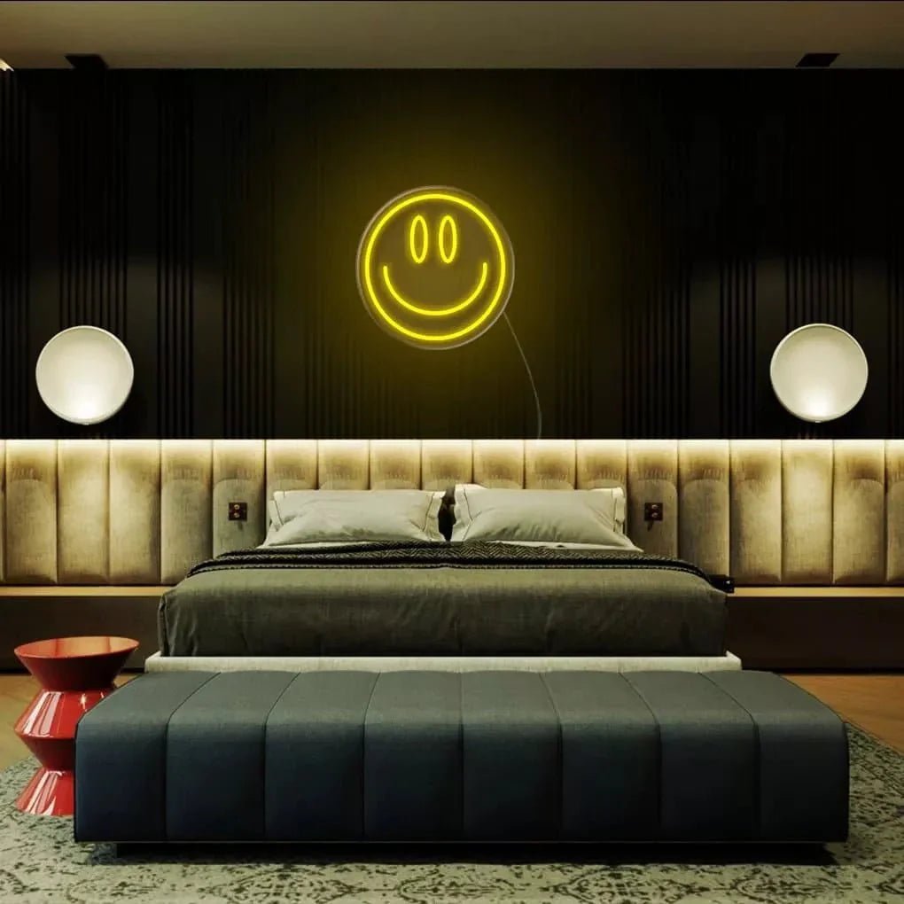 "Happy Emoji" Neon Sign - SS Signs Online