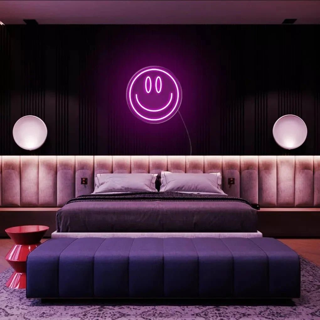 "Happy Emoji" Neon Sign - SS Signs Online