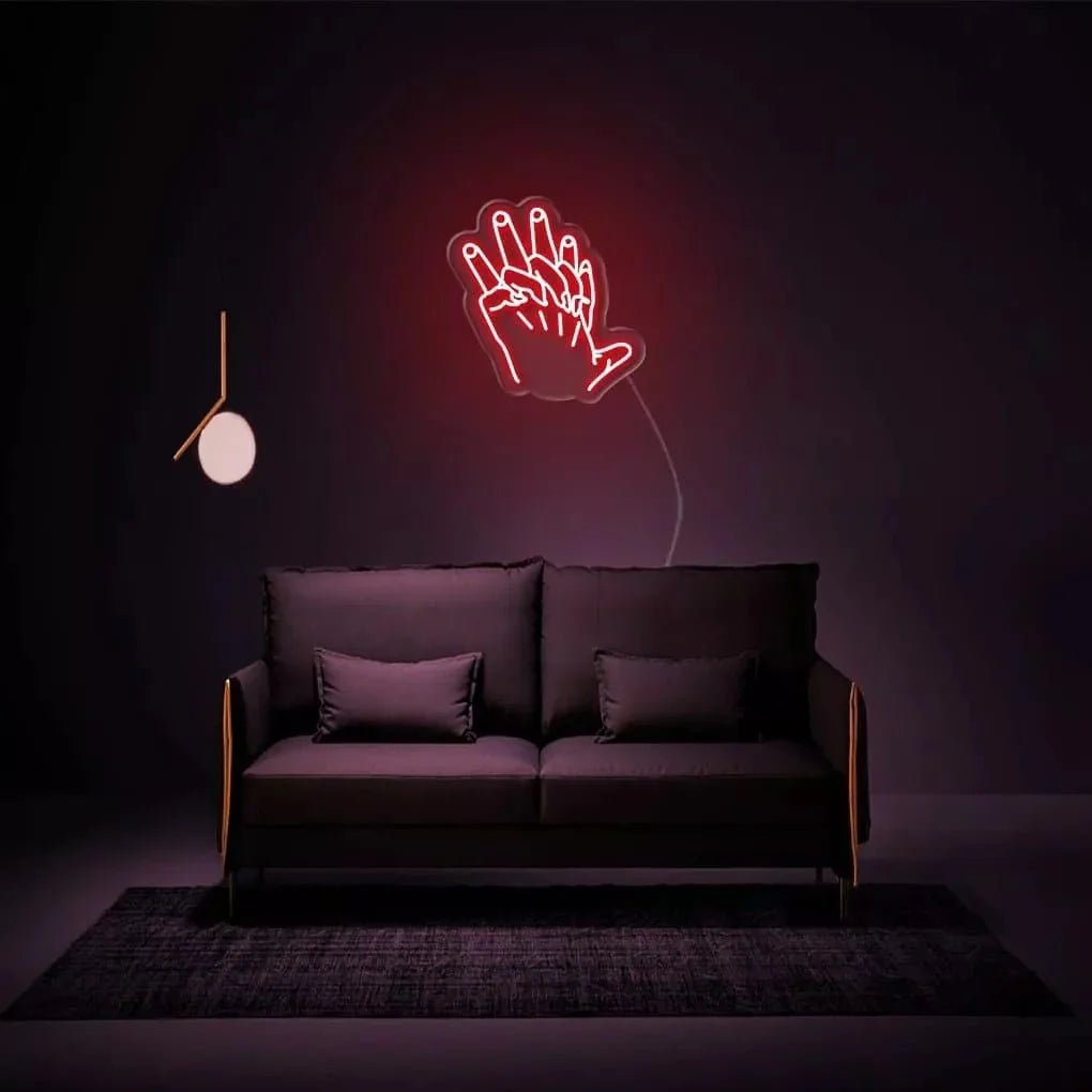 "Holding Hands" Neon Sign - SS Signs Online