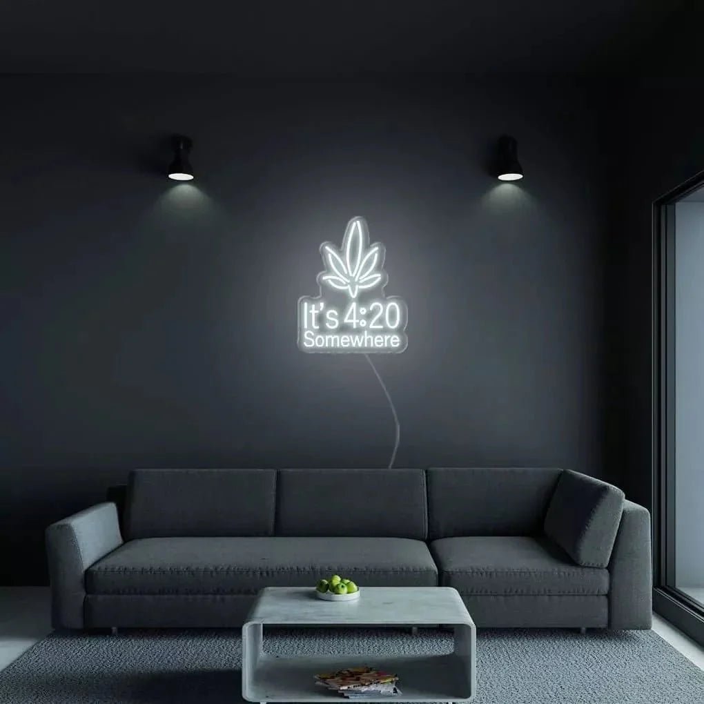 "It's 4:20 Somewhere" Neon Sign - SS Signs Online