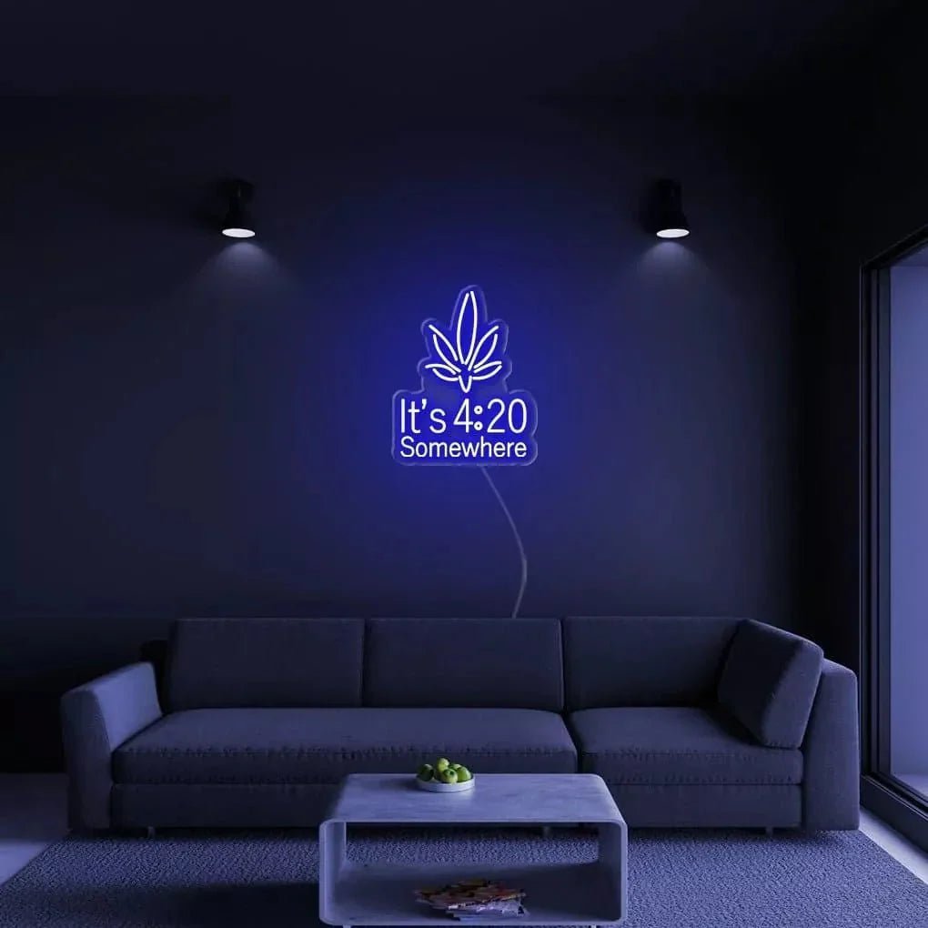 "It's 4:20 Somewhere" Neon Sign - SS Signs Online