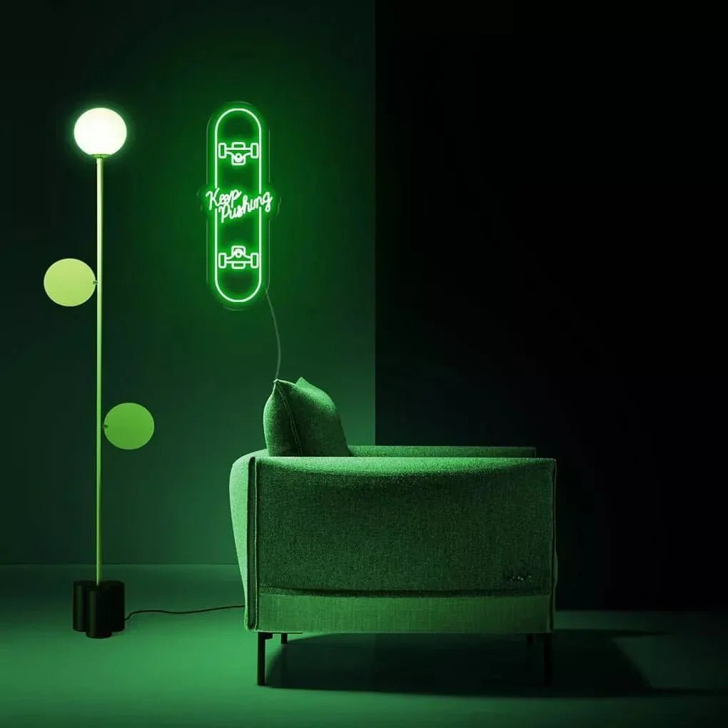 "Keep Pushing" Neon Sign - SS Signs Online