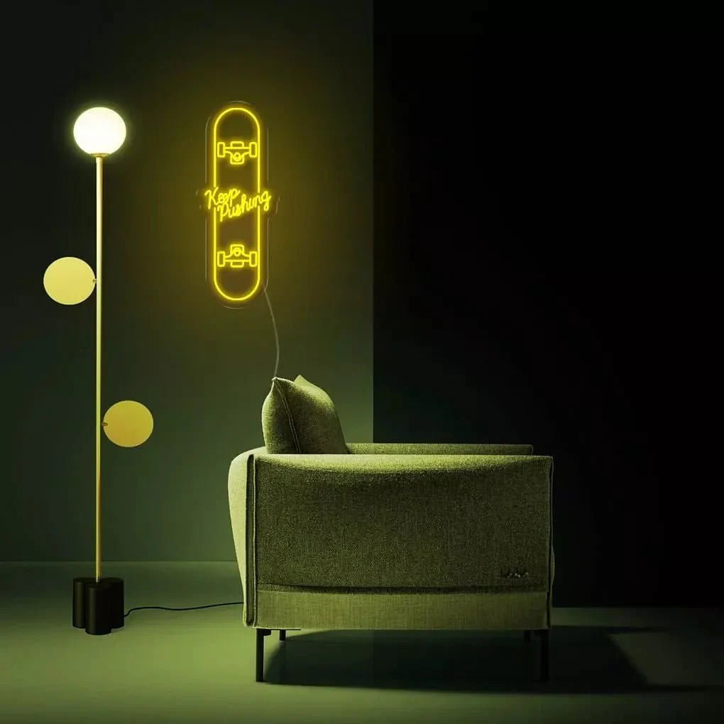 "Keep Pushing" Neon Sign - SS Signs Online