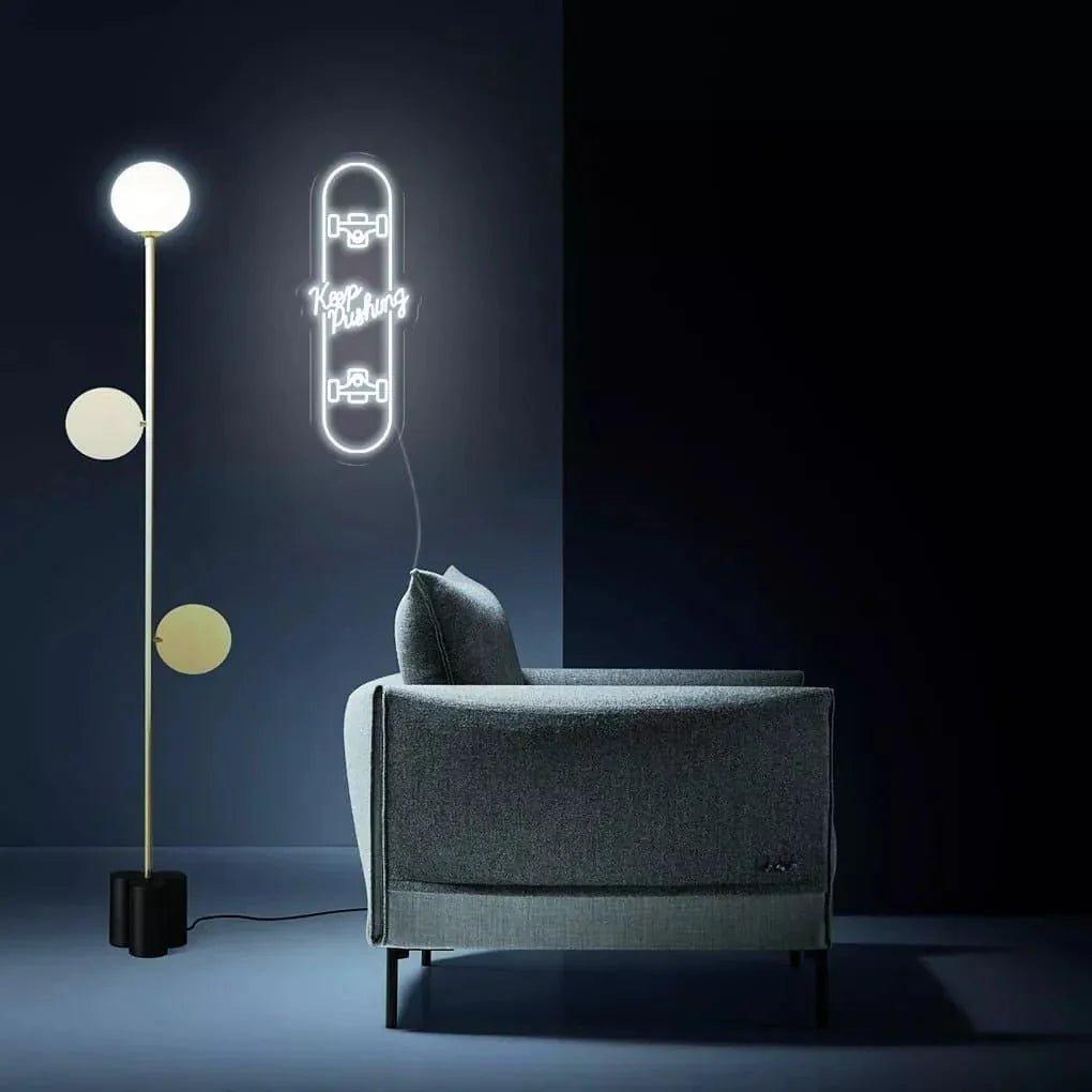 "Keep Pushing" Neon Sign - SS Signs Online