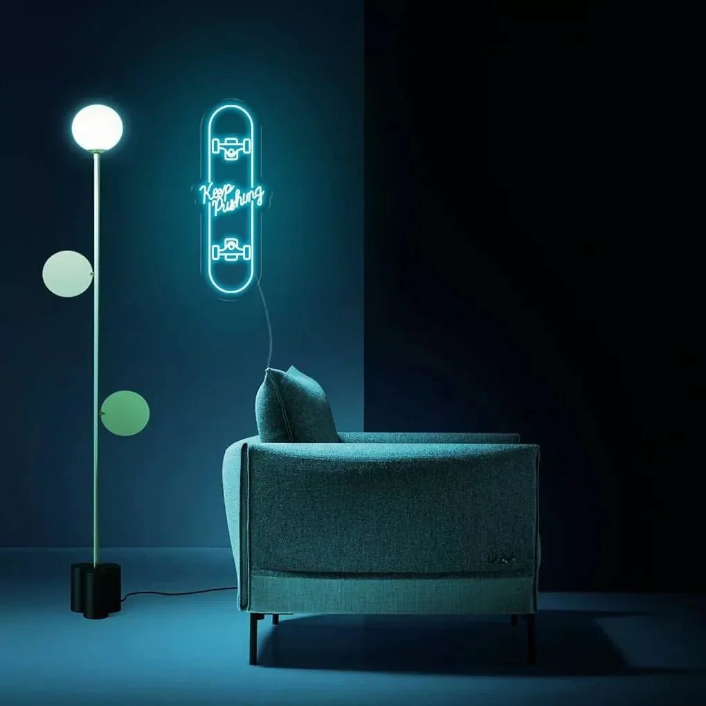 "Keep Pushing" Neon Sign - SS Signs Online