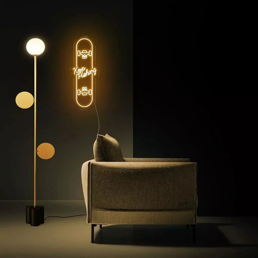 "Keep Pushing" Neon Sign - SS Signs Online