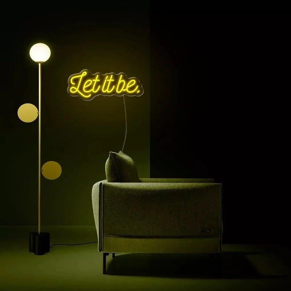 "Let It Be." Neon Sign - SS Signs Online