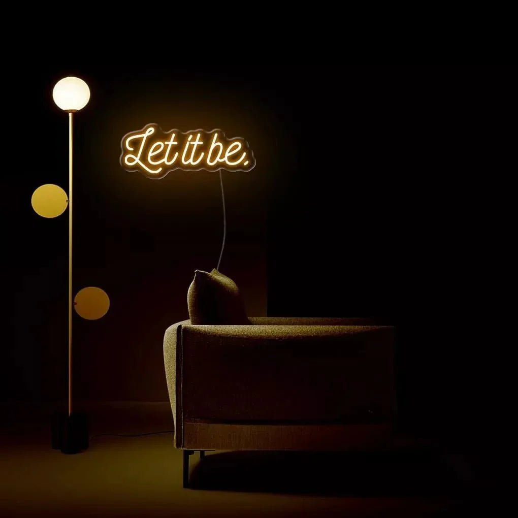 "Let It Be." Neon Sign - SS Signs Online