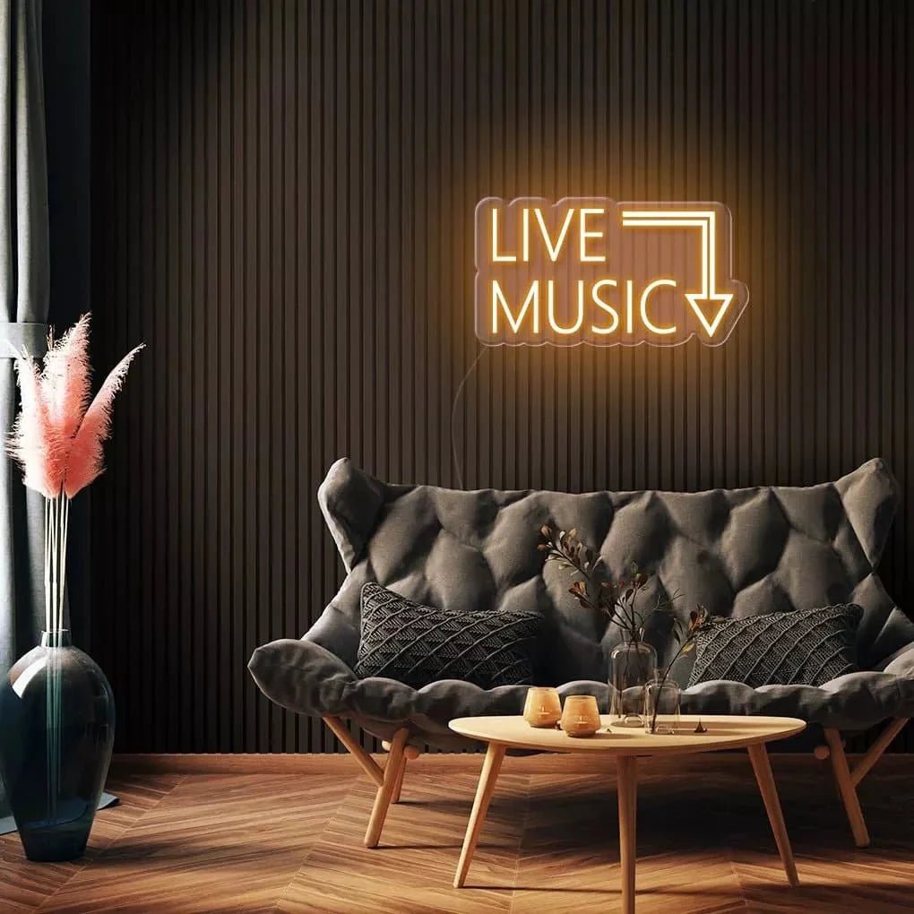"Live Music" Neon Sign - SS Signs Online